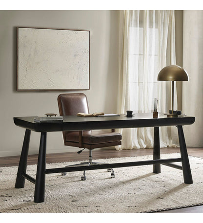 Lorik Desk - Worn Black Acacia