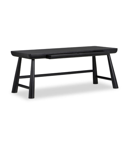 Lorik Desk - Worn Black Acacia