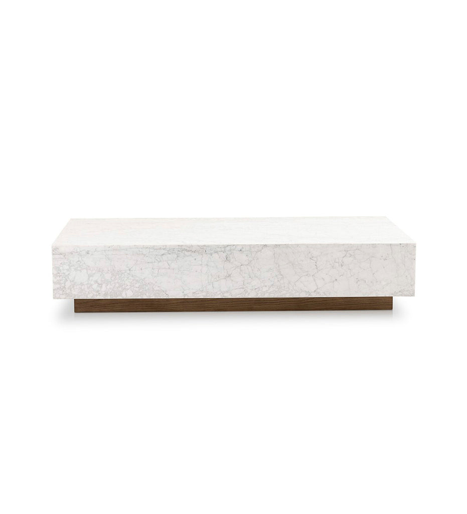 Masera Marble Coffee Table - White Carrara Marble