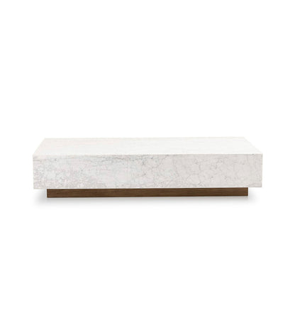 Masera Marble Coffee Table - White Carrara Marble