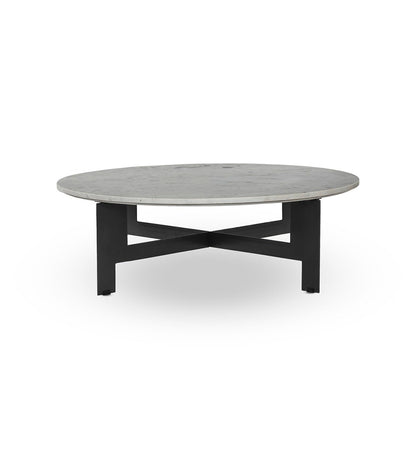 Marble Round Coffee Table With Iron