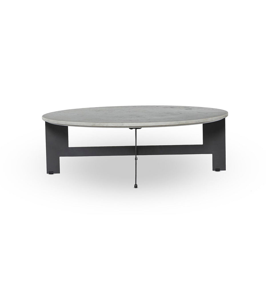 Marble Round Coffee Table With Iron