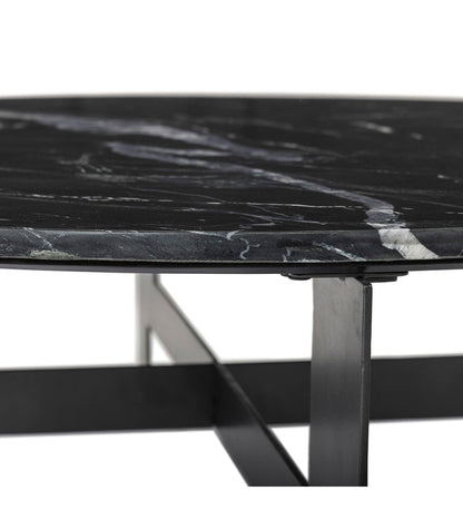 Marble Round Coffee Table With Iron