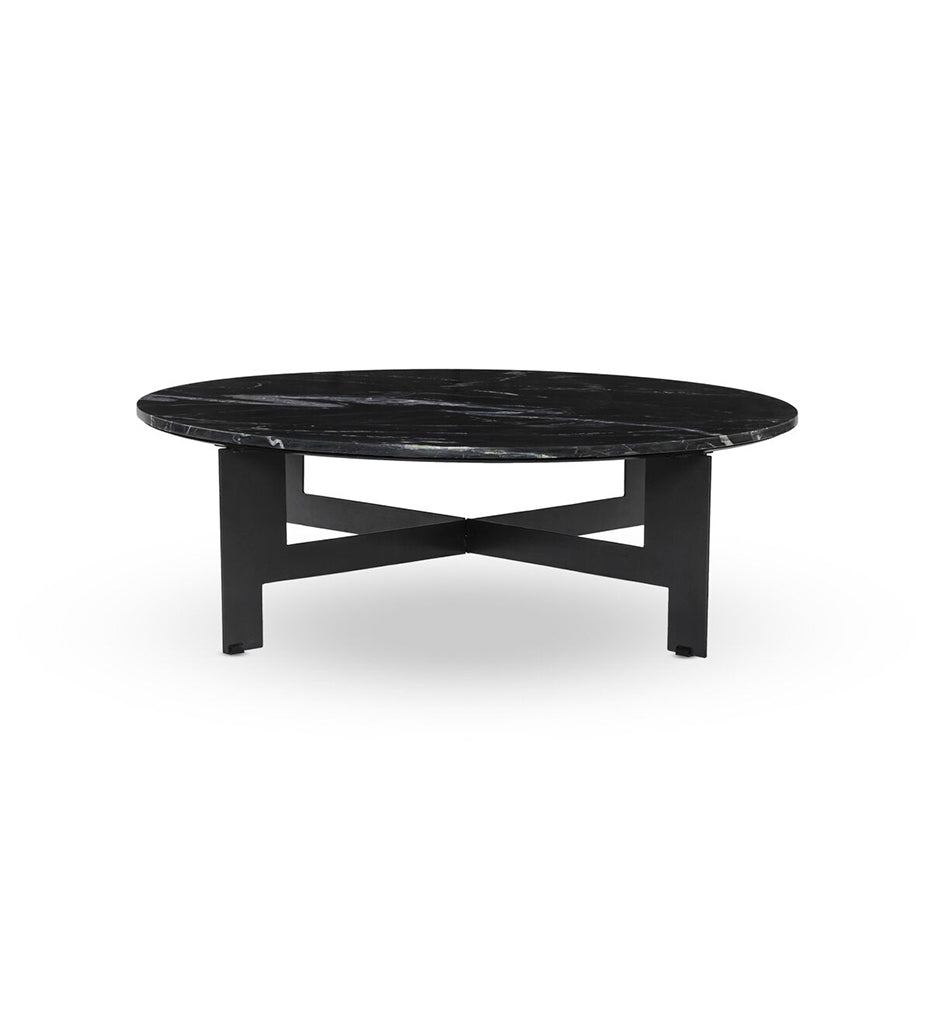 Marble Round Coffee Table With Iron