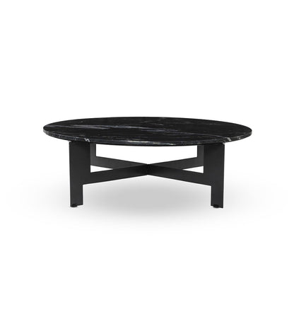 Marble Round Coffee Table With Iron