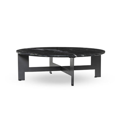 Marble Round Coffee Table With Iron