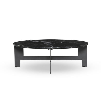 Marble Round Coffee Table With Iron