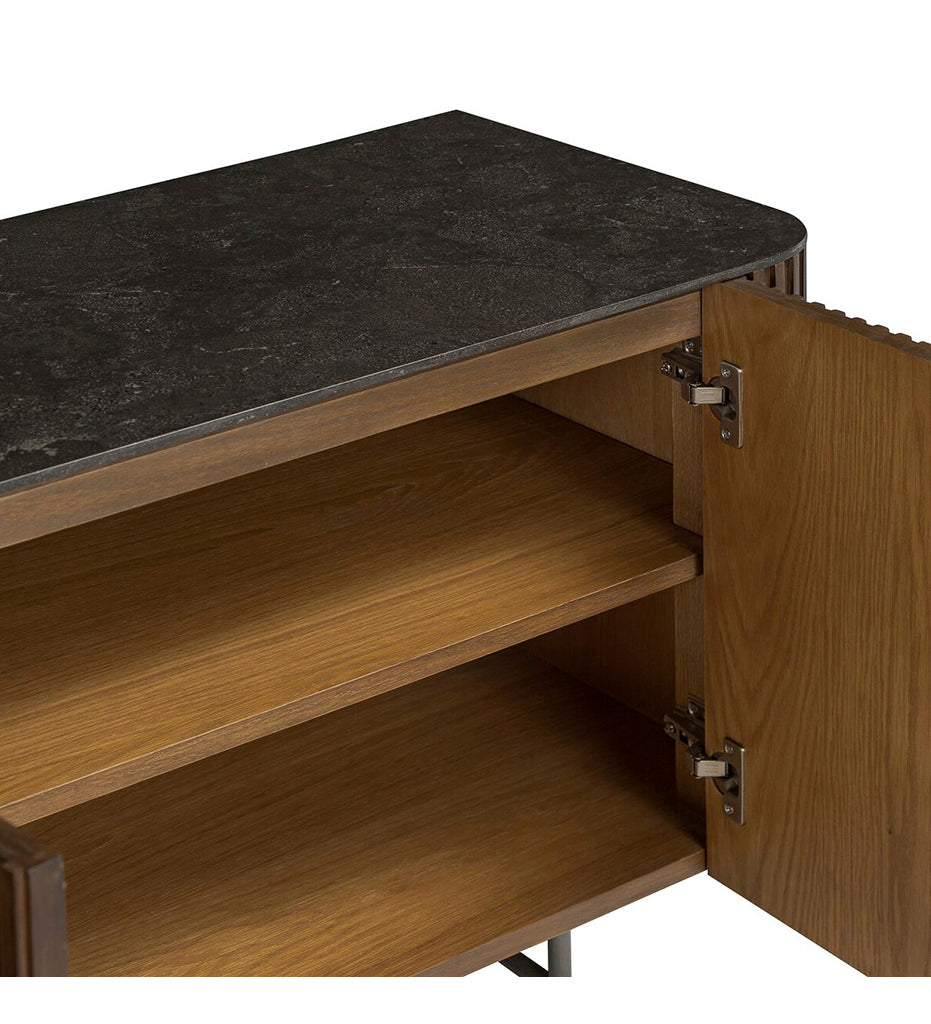 Fletcher Media Console - Terra Brown Oak