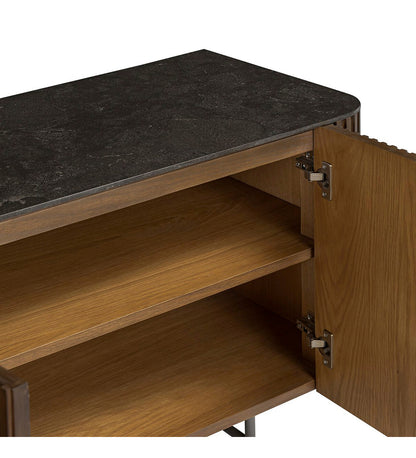 Fletcher Media Console - Terra Brown Oak