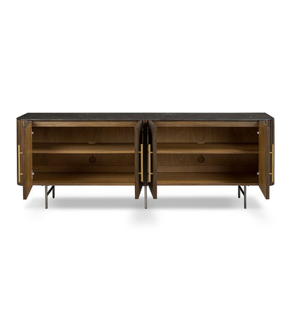 Fletcher Media Console - Terra Brown Oak