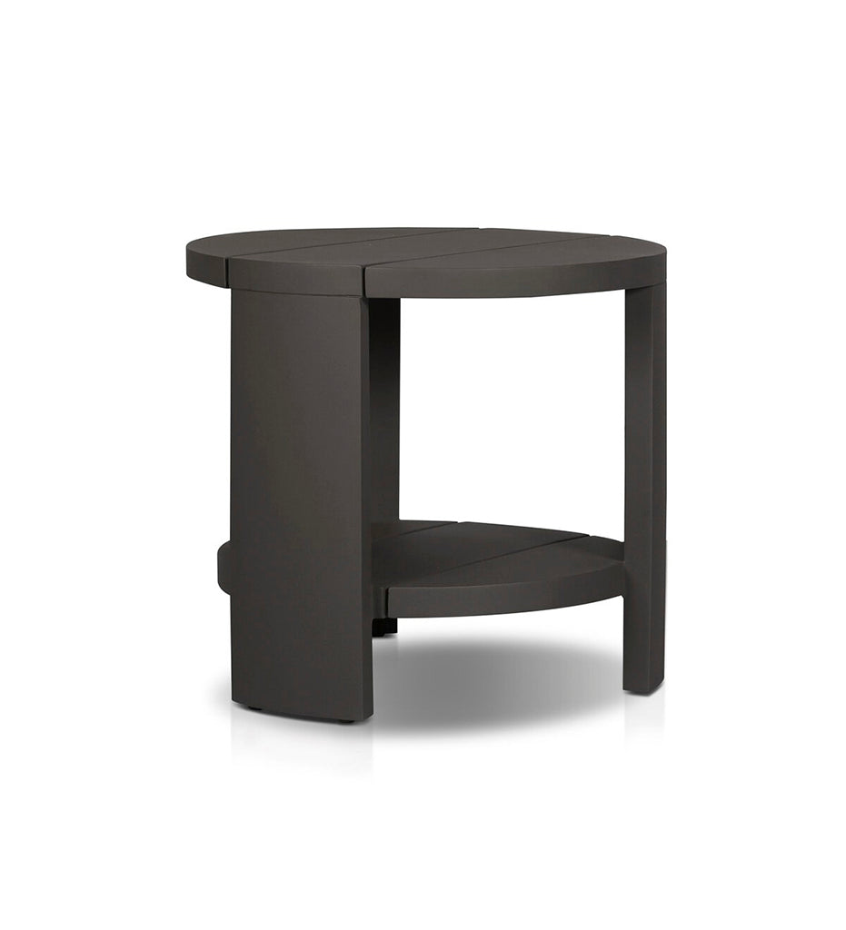 Roca Outdoor Round Metal End Table