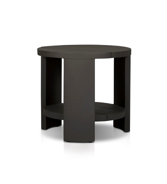 Roca Outdoor Round Metal End Table