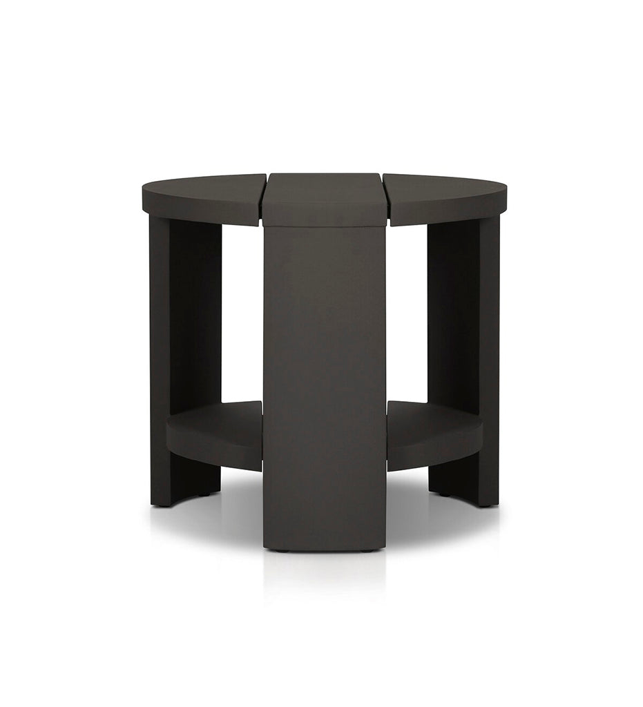 Roca Outdoor Round Metal End Table