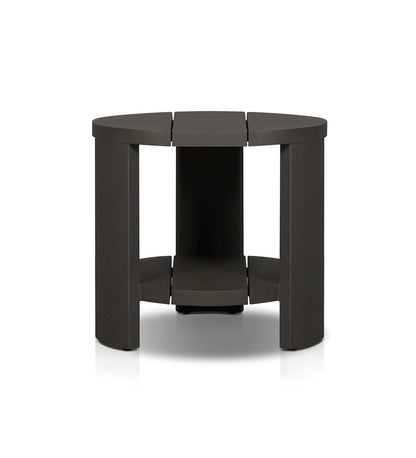 Roca Outdoor Round Metal End Table