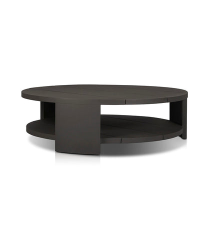 Roca Outdoor Round Metal Coffee Table