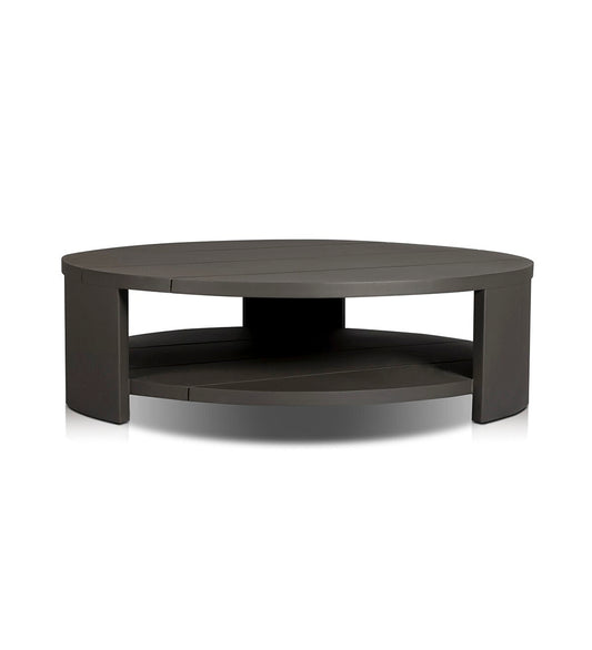 Roca Outdoor Round Metal Coffee Table