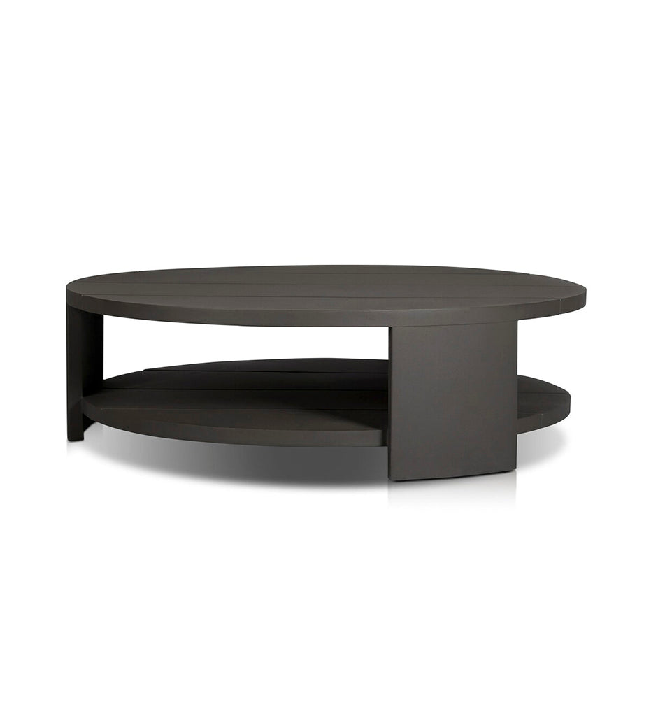 Roca Outdoor Round Metal Coffee Table