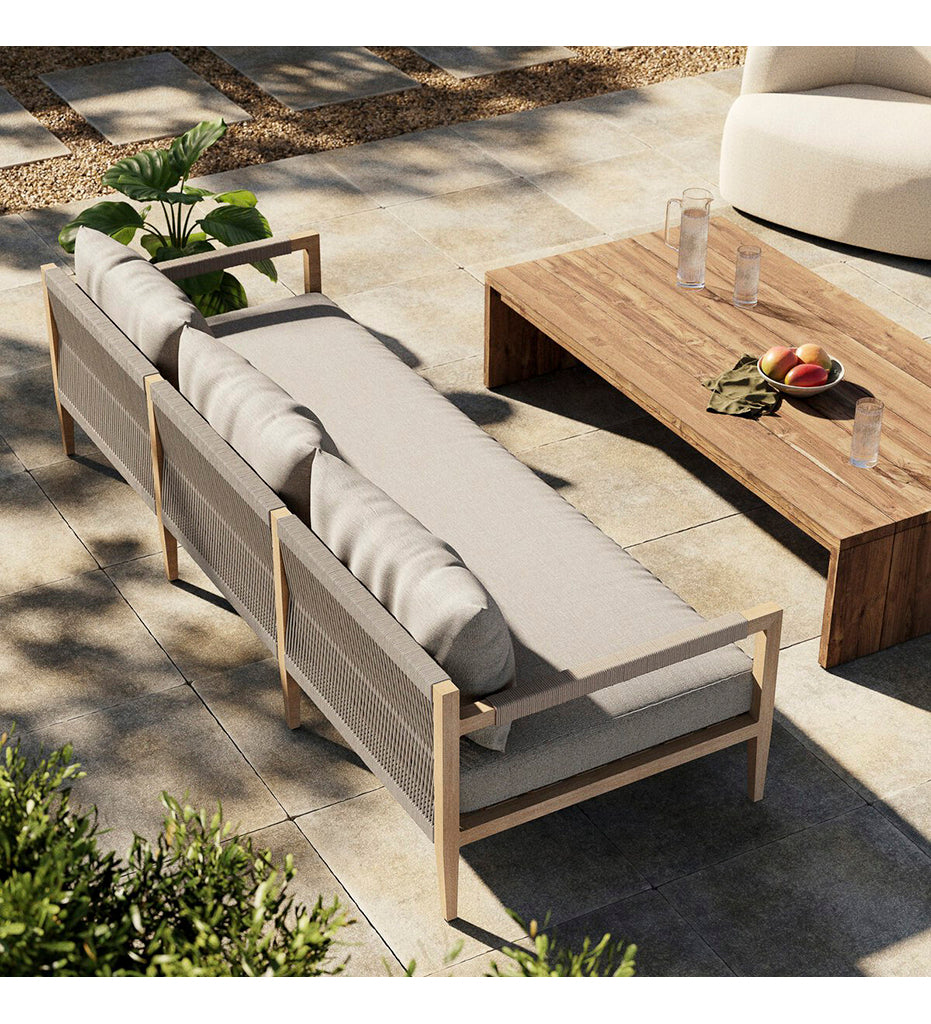 Sherwood Outdoor Sofa - Washed Brown - 93 in