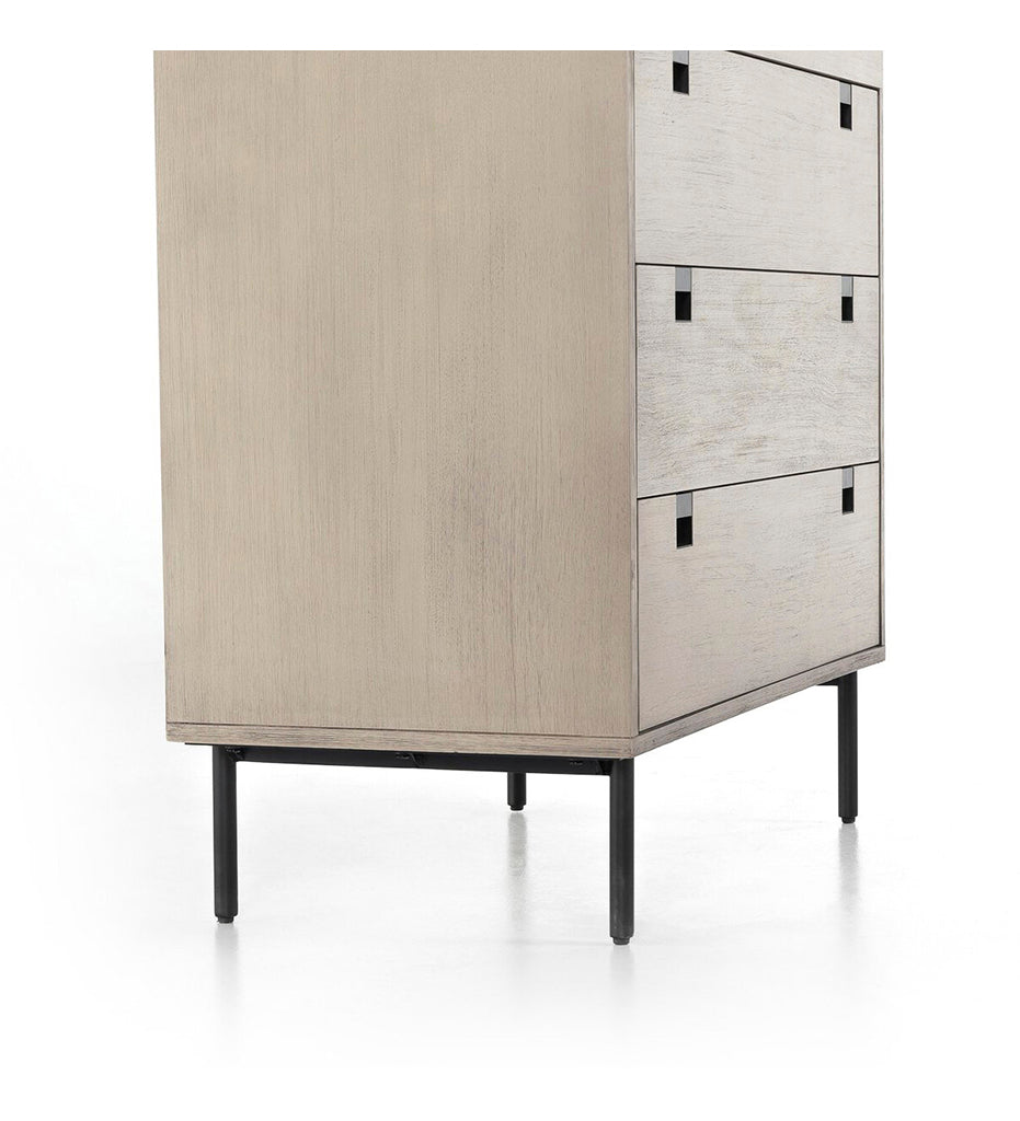 Carly 5 Drawer Dresser - Grey Wash Veneer