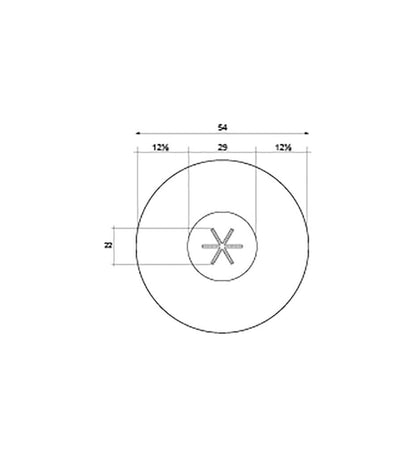 Idylwild Fire Table 54" Diagram