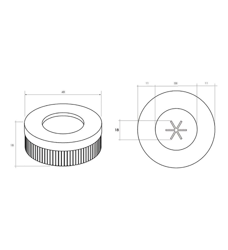 Amagansett Fire Table 48" diagram