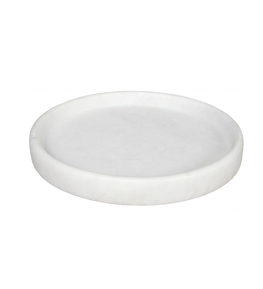 Noir 16" Round Marble Tray AC138-16