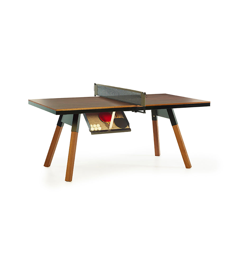 You and Me Small Indoor Ping Pong Table - Oak