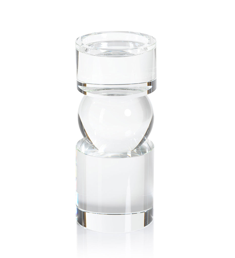 Rialto Clear Crystal Pillar Holder