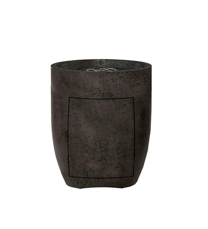 Araby Fire Pedestal 24" Enclosed Propane Ebony