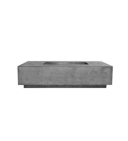 Las Palmas Fire Table 38" x 66" Pewter