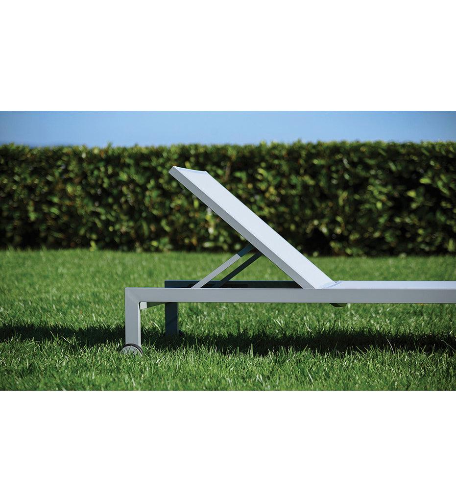 Allred Collaborative - 10DEKA - Milos Tall Sunlounger With Int Wheels - - Milos Tall Sunlounger With Int Wheels - - 300150601-WHT