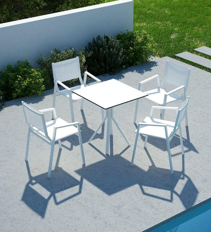 Allred Collaborative - 10DEKA - Ora Large Square 4-Leg Table - - Ora Large Square 4-Leg Table - - 600150804-WHT