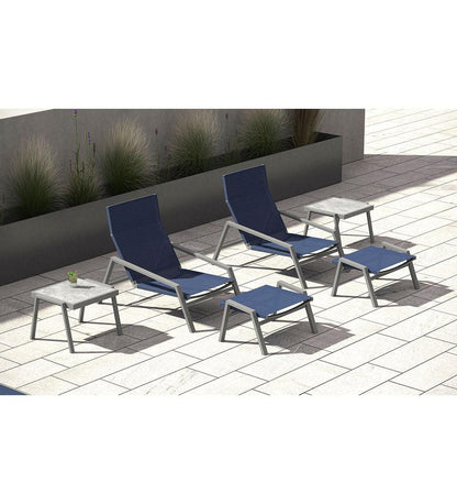 Allred Collaborative - 10DEKA - Pulvis Lounge Chair - Royal - - Pulvis Lounge Chair - Royal - - 206150901-WHT