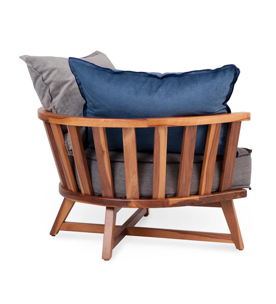 Allred Collaborative - Almeco - Cage Beech Lounge Chair with Cushions - - Cage Beech Lounge Chair with Cushions - - 206222703-9834