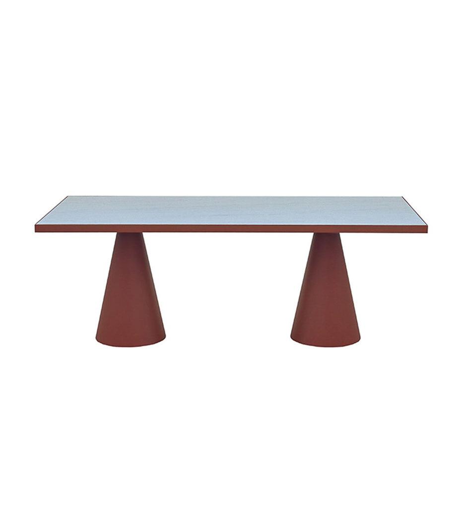 Allred Collaborative - Almeco - Fan Double Dining Table - - Fan Double Dining Table - - 700483300+610371703-RAL9005T