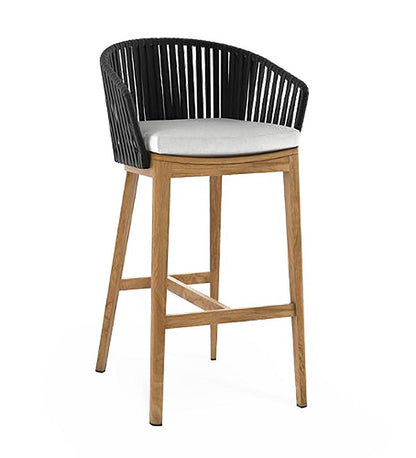 Allred Collaborative - Almeco - Modulus Teak Bar Stool - - Modulus Teak Bar Stool - - 212277603-O200