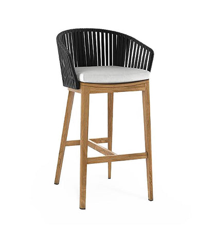 Allred Collaborative - Almeco - Modulus Teak Counter Stool - - Modulus Teak Counter Stool - - 216277603-OBLCK