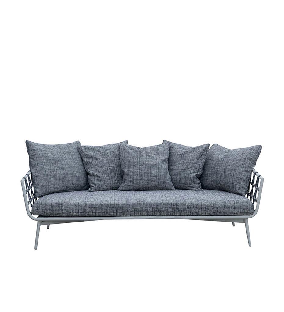 Allred Collaborative - Almeco - Oceano Plus 3-Seater Sofa - - Oceano Plus 3-Seater Sofa - - 252339500-RAL9001