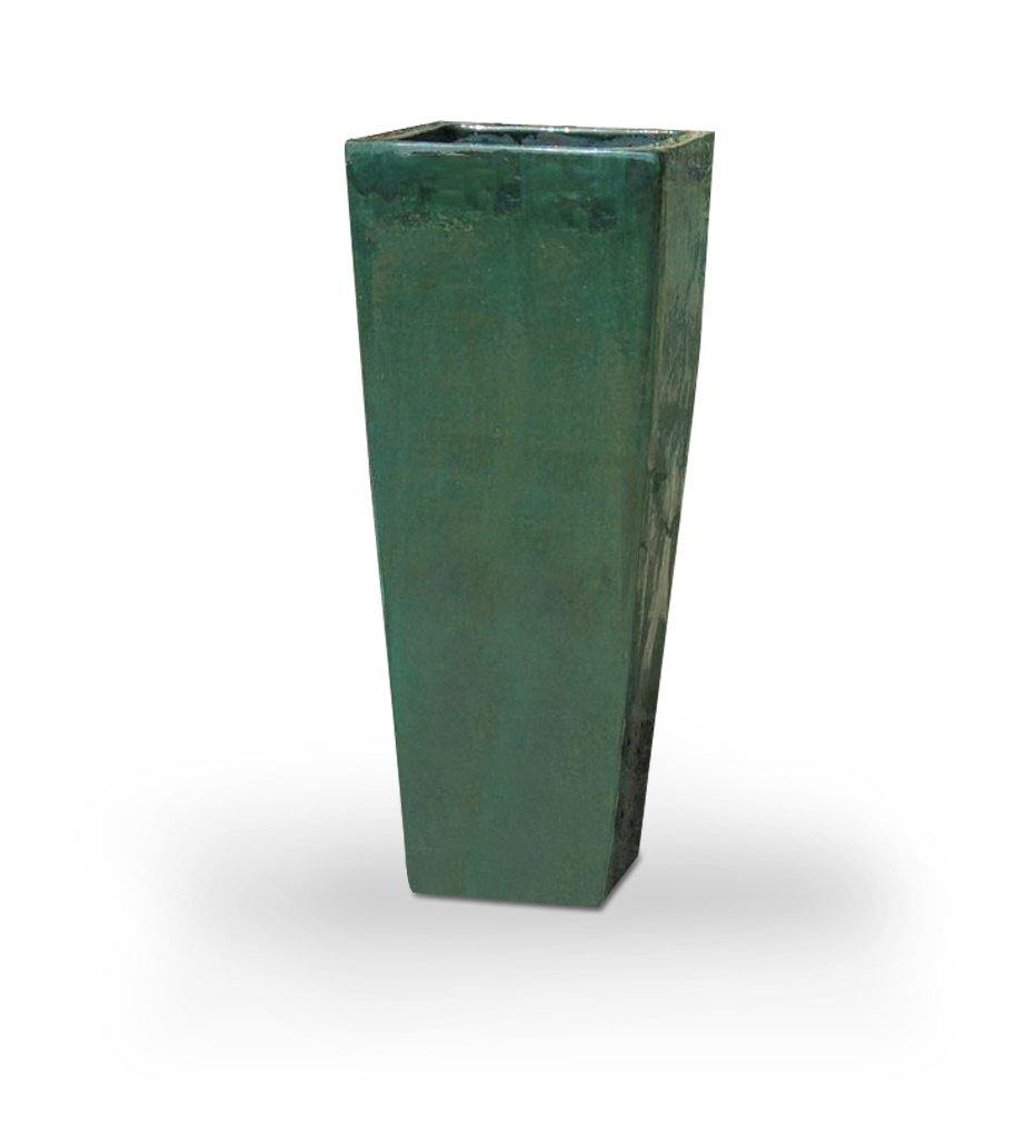 Allred Collaborative - Asian Ceramics - Vietnamese Extra Tall Square Planter - Vietnamese Extra Tall Square Planter - 5-6286-A