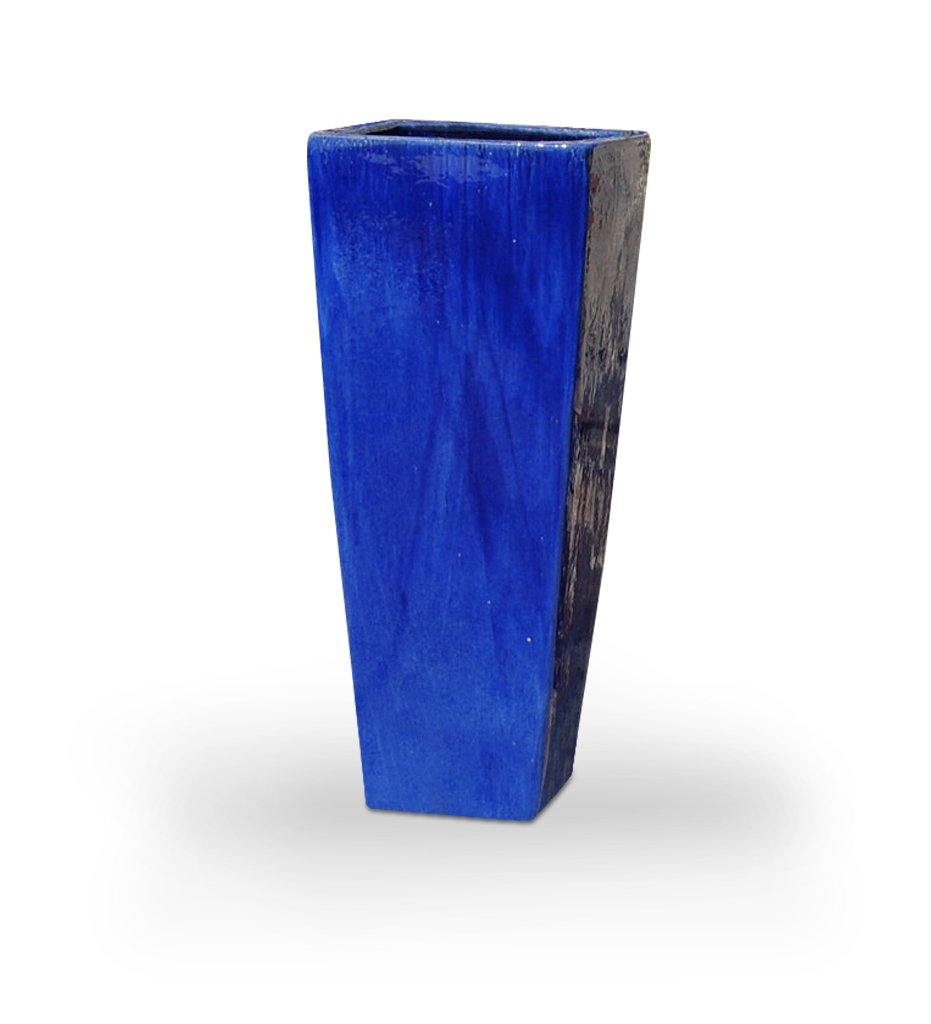 Allred Collaborative - Asian Ceramics - Vietnamese Extra Tall Square Planter - Vietnamese Extra Tall Square Planter - 5-6286-B