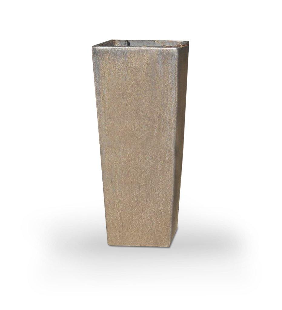 Allred Collaborative - Asian Ceramics - Vietnamese Extra Tall Square Planter - Vietnamese Extra Tall Square Planter - 5-6286-BR