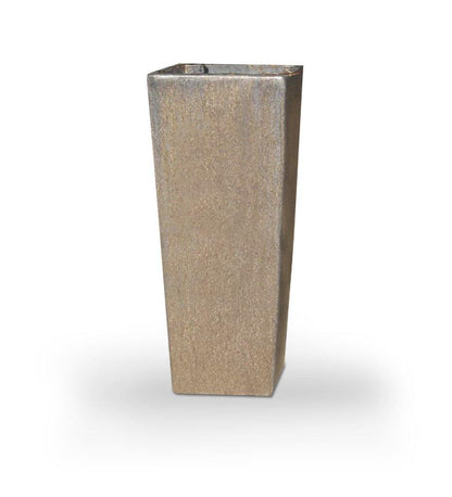 Allred Collaborative - Asian Ceramics - Vietnamese Extra Tall Square Planter - Vietnamese Extra Tall Square Planter - 5-6286-BR