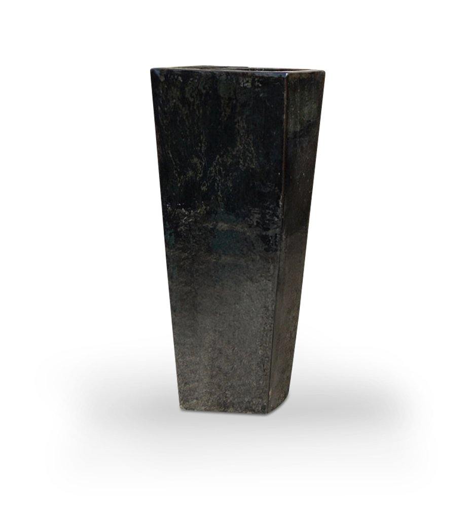 Allred Collaborative - Asian Ceramics - Vietnamese Extra Tall Square Planter - Vietnamese Extra Tall Square Planter - 5-6286-N