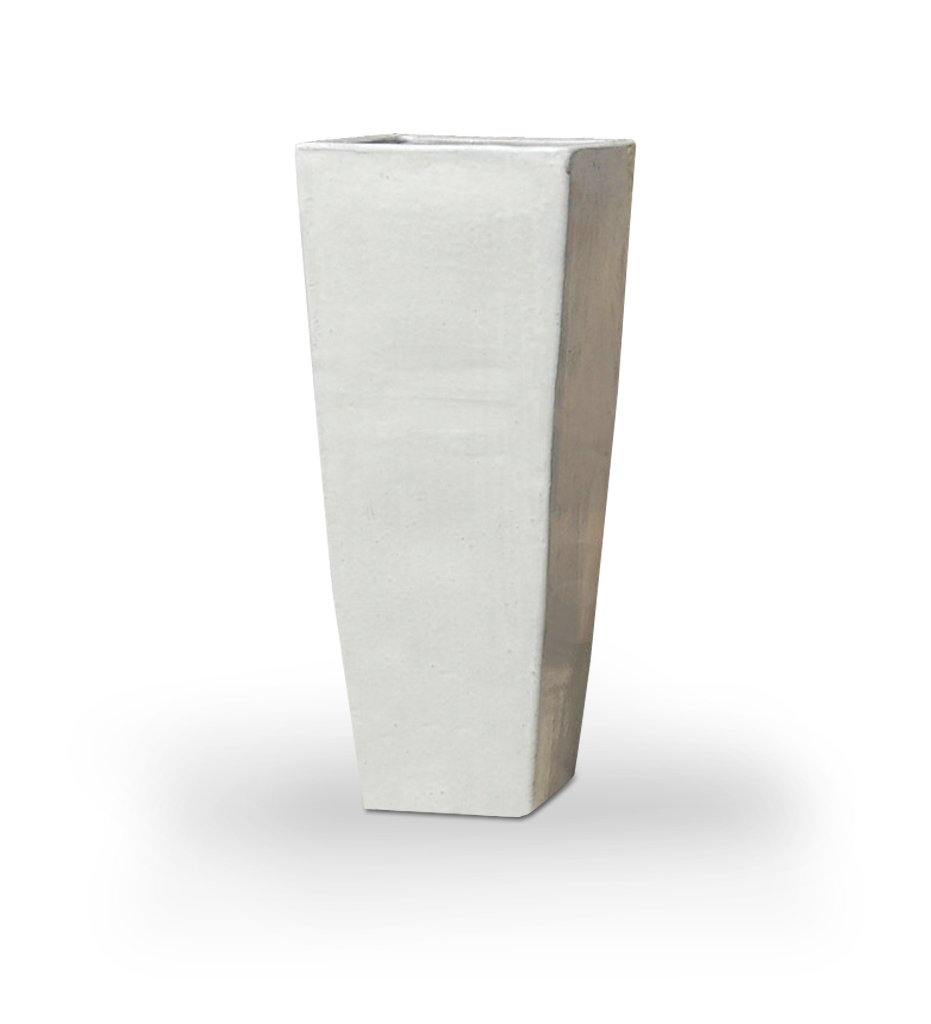 Allred Collaborative - Asian Ceramics - Vietnamese Extra Tall Square Planter - Vietnamese Extra Tall Square Planter - 5-6286-W