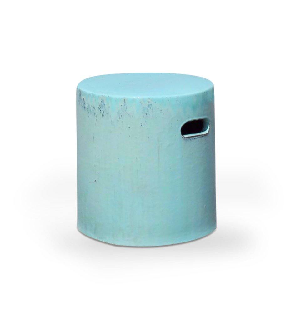 Allred Collaborative - Asian Ceramics - Vietnamese Garden Stool - Aqua - Vietnamese Garden Stool - Aqua - 5-6852-F