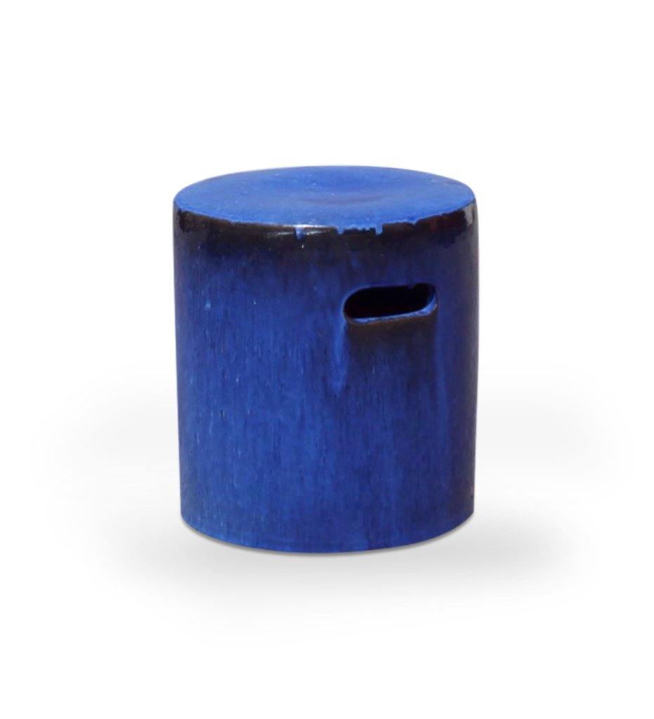 Allred Collaborative - Asian Ceramics - Vietnamese Garden Stool - Blue - Vietnamese Garden Stool - Blue - 5-6852-B