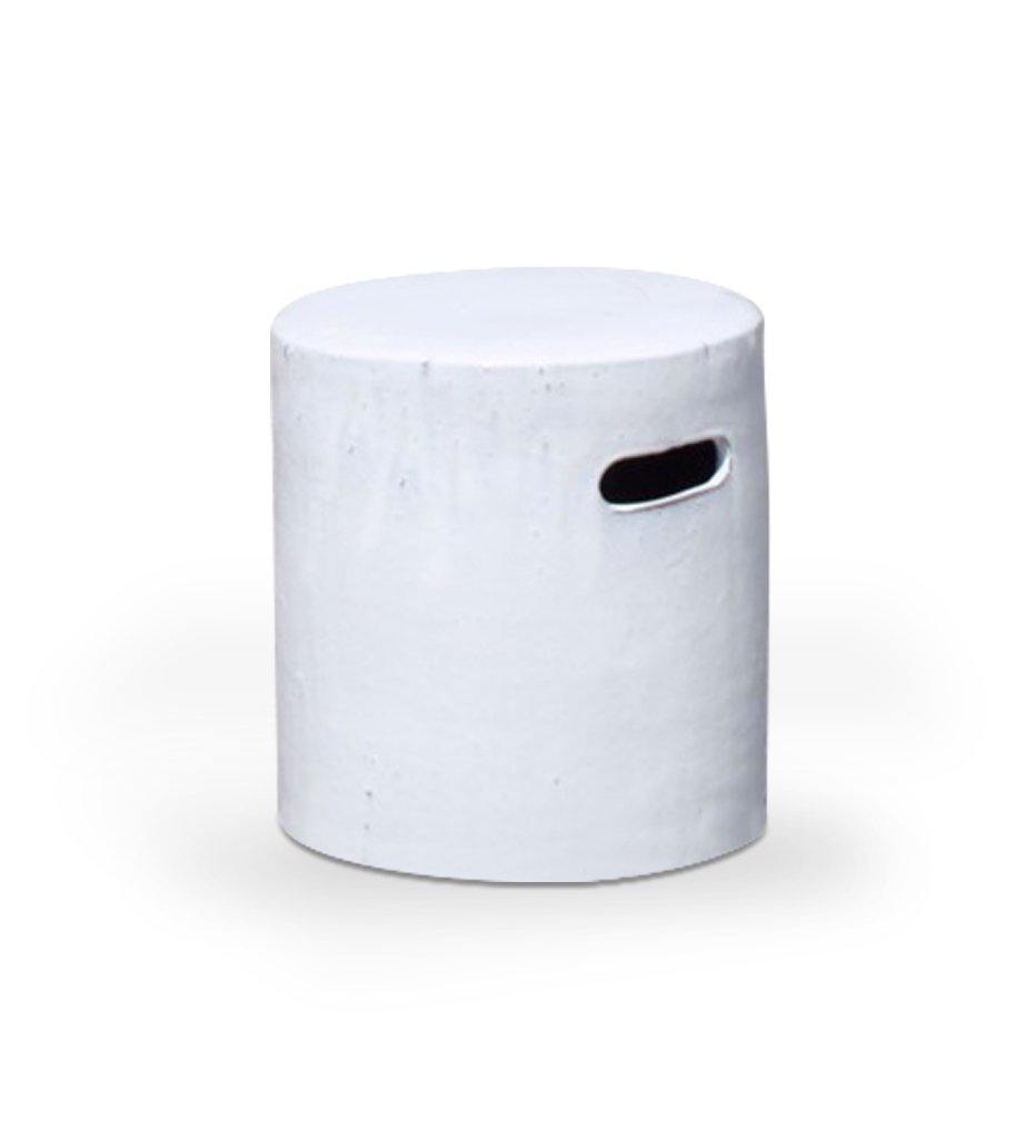 Allred Collaborative - Asian Ceramics - Vietnamese Garden Stool - White - Vietnamese Garden Stool - White - 5-6852-B