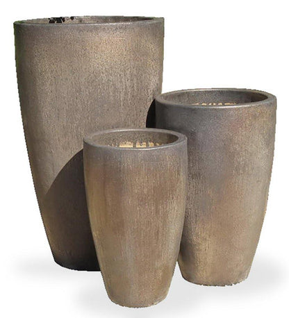 Allred Collaborative - Asian Ceramics - Vietnamese Tall Cone Planter - Large - Vietnamese Tall Cone Planter - Large - 5-6060-BR1