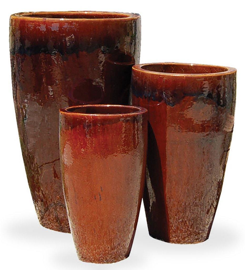 Allred Collaborative - Asian Ceramics - Vietnamese Tall Cone Planter - Large - Vietnamese Tall Cone Planter - Large - 5-6060-D1