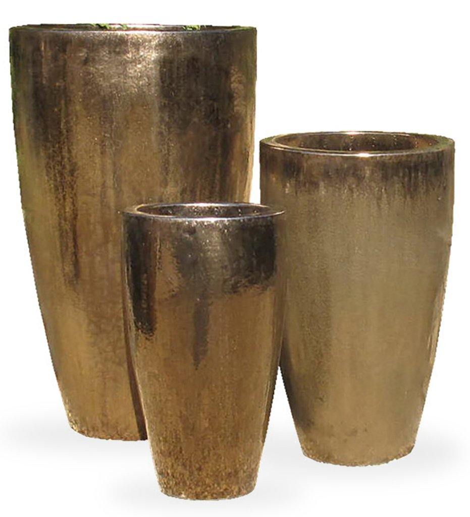 Allred Collaborative - Asian Ceramics - Vietnamese Tall Cone Planter - Large - Vietnamese Tall Cone Planter - Large - 5-6060-MG1